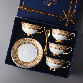 Luxo Bone China Chá Conjunto, Xícara De Chá De Porcelana Real, Pote De Cerâmica, Caneca De Café, Xícara De Café, Xícara De Alta Qualidade, Vajilla Teaset