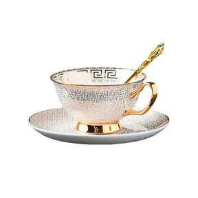 Europeu Osso China Porcelana Copos De Água, Pires De Xícara De Café De Alta Aparência, Cerâmica Household Light Xícara De Chá De Luxo, Conjunto Requintado