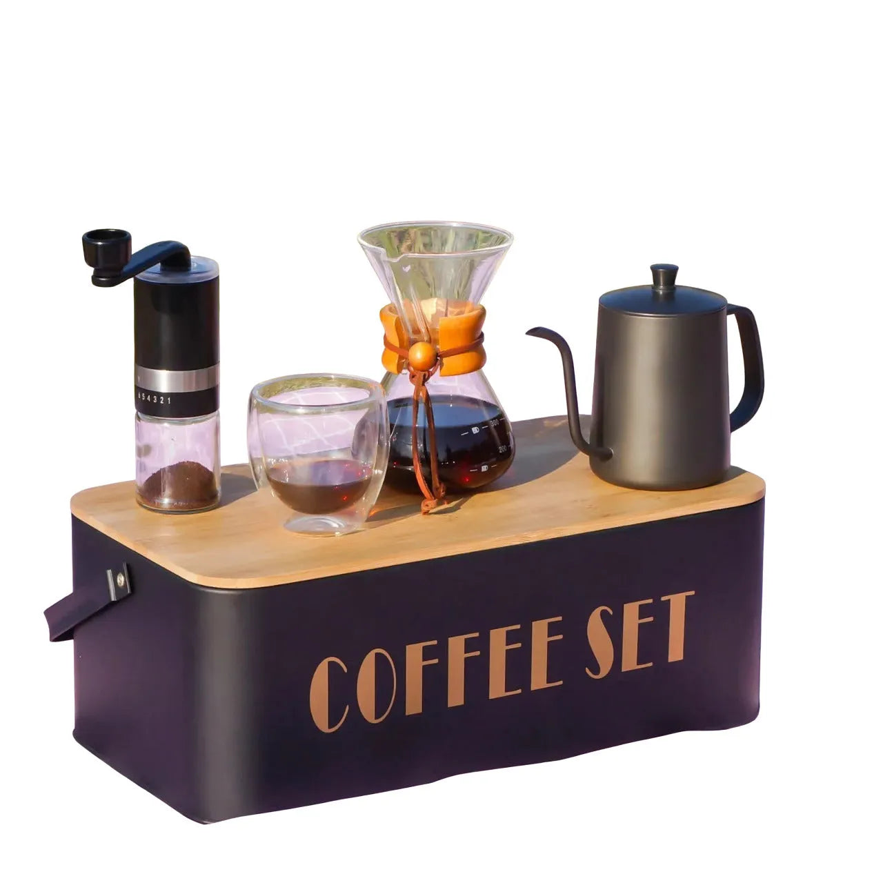 Kit Jogo Para Café Especial Gourmet Moedor Bule Passador Hario V60 - Kafetis-Muito mais que um gole